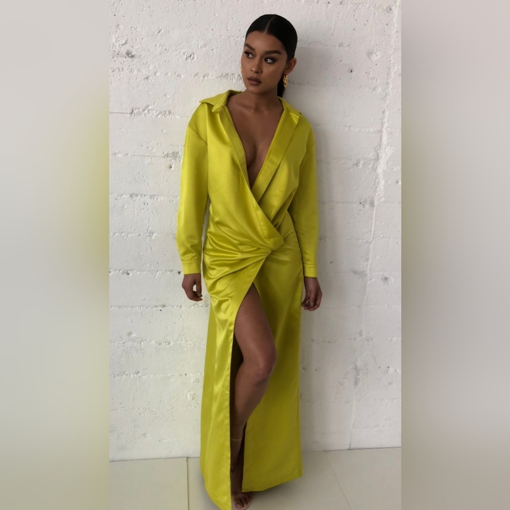 House of CB Castana Shirt Dress Maxi